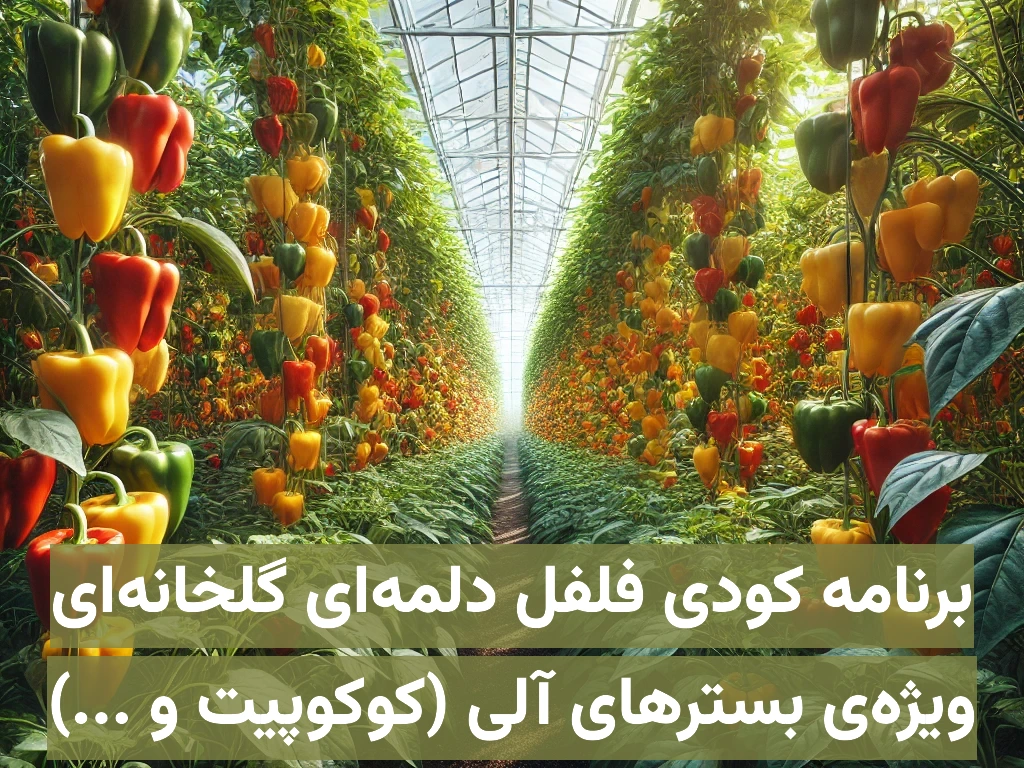 برنامه کودی فلفل دلمهای گلخانهای ویژه کاشت هیدروپونیک در بسترهای آلی مانند کوکوپیت، پیت و …